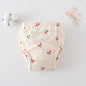 Korean Style Cotton Baby Training Learning Gauze Diaper Pants