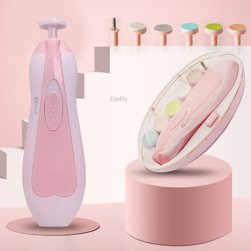 2-in-1 Electric Baby Nail Trimmer – Safe & Pain-Free Nail Care for Newborns