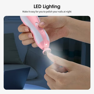2-in-1 Electric Baby Nail Trimmer – Safe & Pain-Free Nail Care for Newborns