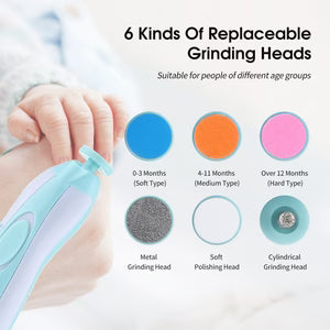 2-in-1 Electric Baby Nail Trimmer – Safe & Pain-Free Nail Care for Newborns